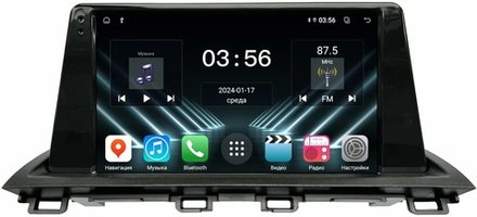 Магнитола для Mazda CX-4 2016-2024 (ШГУ цветной) - FarCar DX3042M монитор 9" IPS на Android 13, 4+64Гб, CarPlay