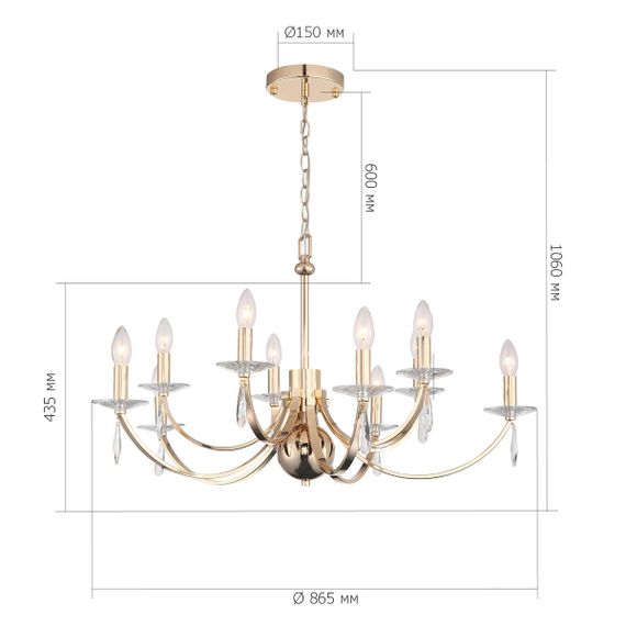 Подвесная люстра ST Luce Elegance SL1405.203.10