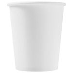 Стакан одноразовый бумажный 250/280 мл, D 80 мм, КОМПЛЕКТ 50 шт., однослойный, белый, холодное/горячее, ФОРМАЦИЯ, HB80-280-0000
