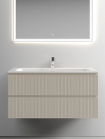 Тумба подвесная SANCOS Snob T 995х445х500, c двумя ящиками оснащенными доводчиками, Beige Soft , арт.SNT100CE