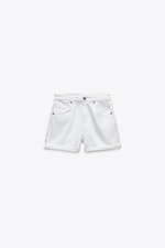 Джинсовые шорты trf high-rise mom fit