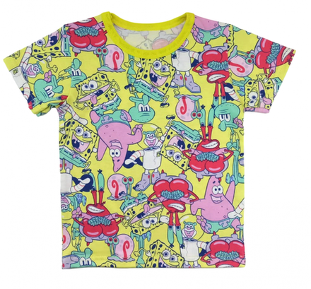 Футболка 411/163 желтая, подводные жители