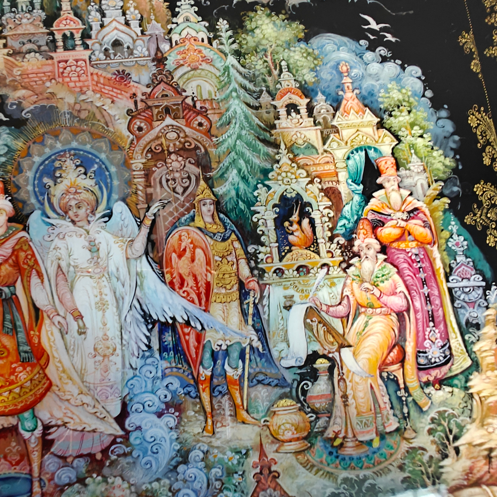 Настольный письменный набор с ручной росписью VIP