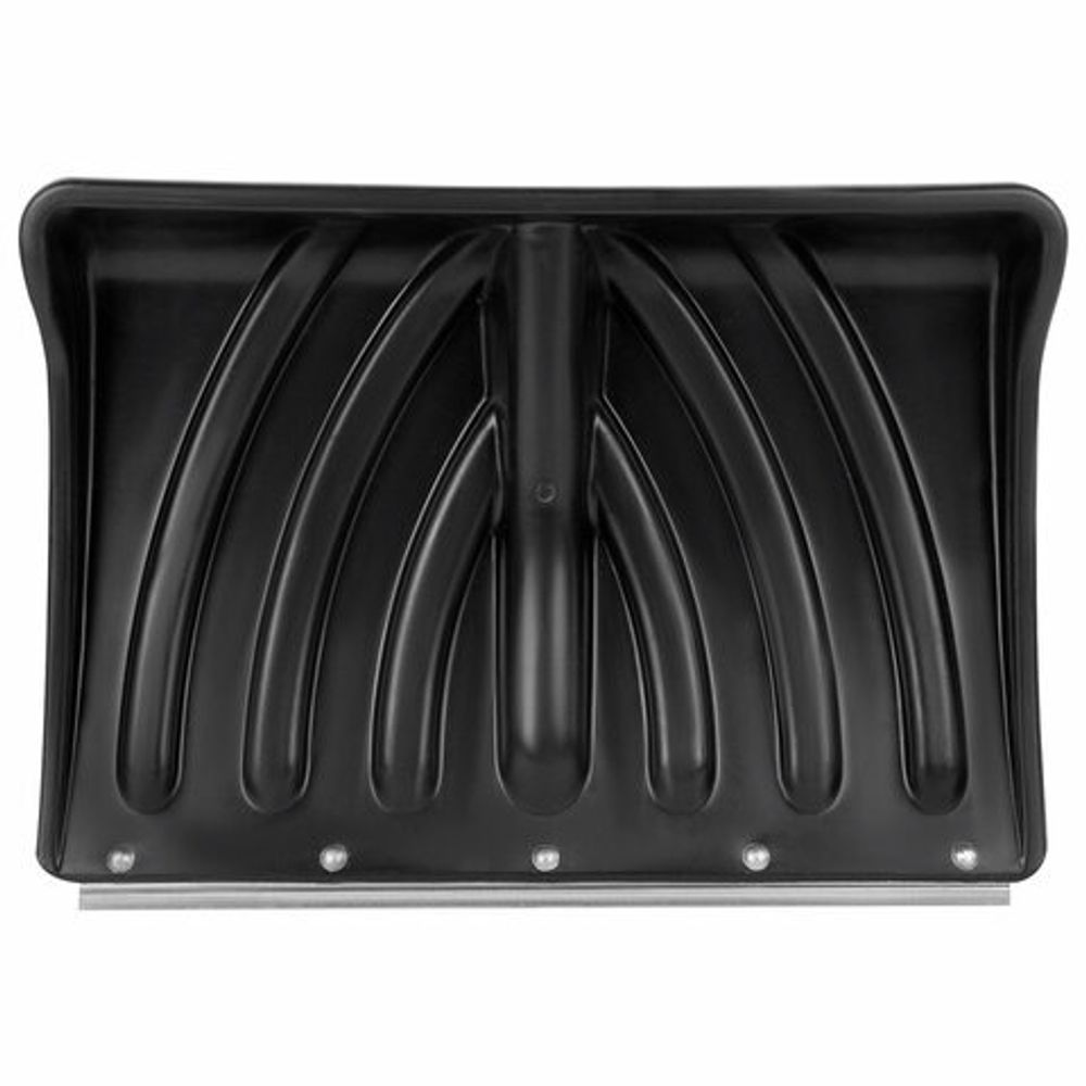 Лопата снеговая 46х33 см БЕЗ ЧЕРЕНКА "КРЕПЫШ" СУПЕРПРОЧНАЯ, планка на клепках, ГРАНДМАСТЕР, 700338