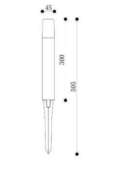 Наземный низкий светильник Maytoni Talpa O416FL-L3B3K1