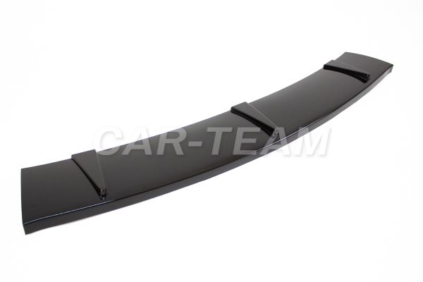 Сплиттер (юбка, губа) переднего бампера ver. 2.0 универсальный (ABS-пластик) - черный лак (01116)