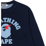 A Bathing Ape Bathing Ape Sweatshirts Long Sleeved Moderate No Fleece Lined Pullover Regular Edition 1m22 113 002