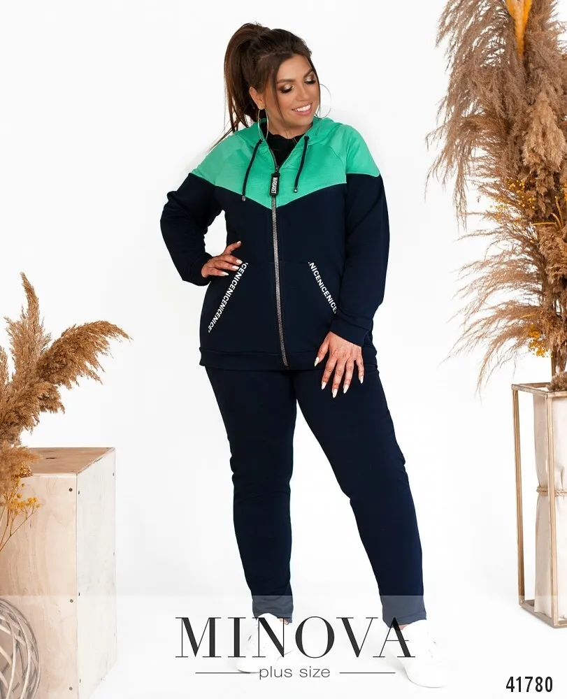 Костюм 17-226-синий-ментол Minova
