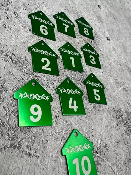 Номерки на ключи, металл