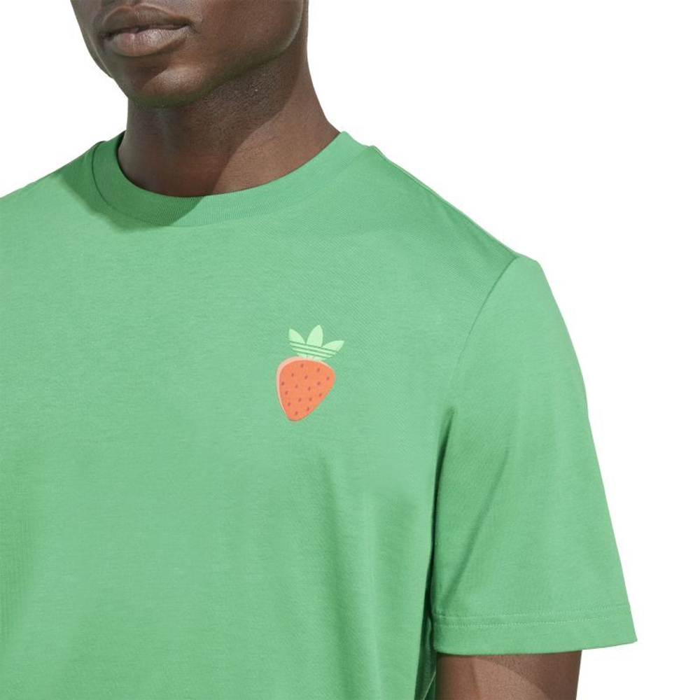 Мужская теннисная футболка Adidas Originals Graphic - зеленая