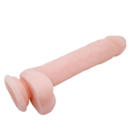Фаллоимитатор Baile Super Dildo с мошонкой и присоской, 21,5 см