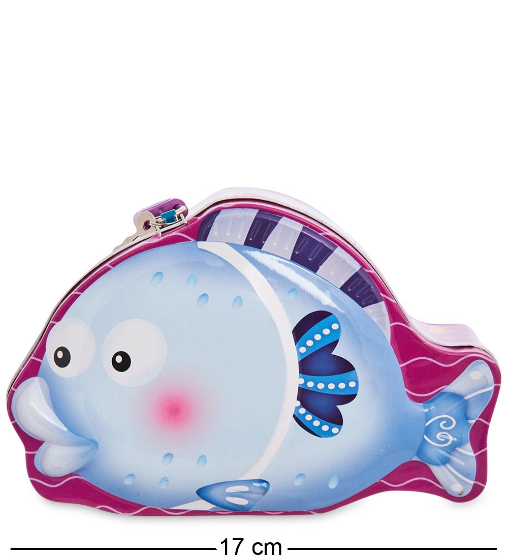 BX- 77/3 Металлическая копилка «Рыба»