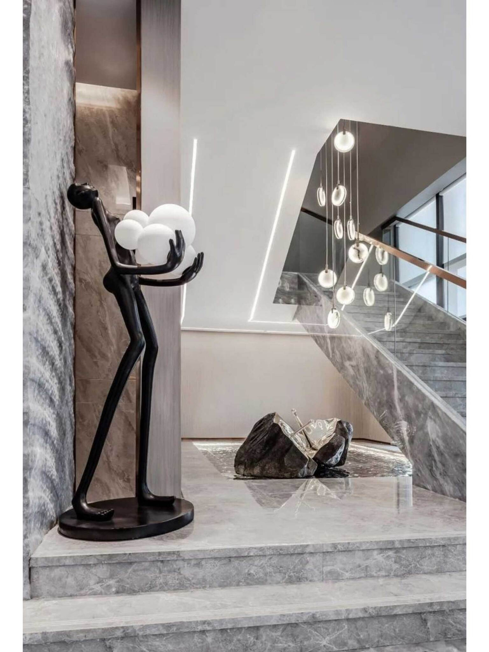 Современная скульптура Жемчуг 195 см