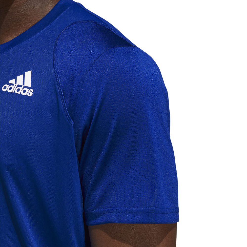 Мужское теннисное поло adidas Club 3 Stripes T-Shirt Men - Blue