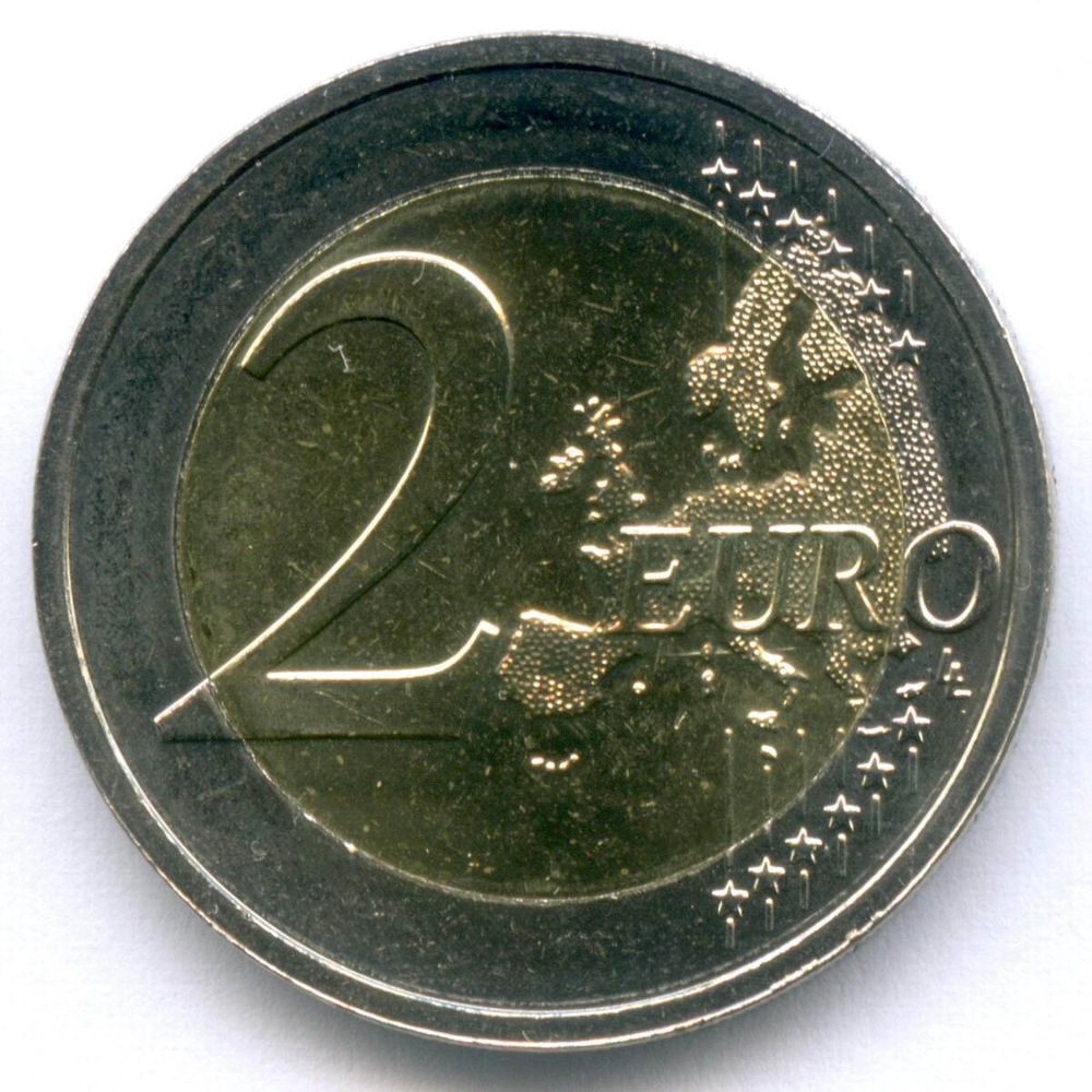 2 евро 2012 год. Мальта. Совет большинства. Биметалл UNC