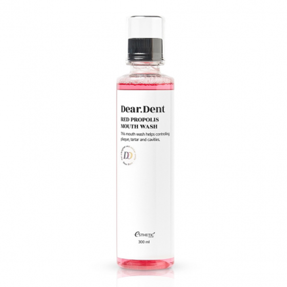 Ополаскиватель для рта защита десен Esthetic House Dear.dent red propolis mouse wash, 300 мл