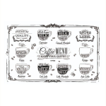 Сервировочная салфетка прямоугольная 26х41 см Кофемания