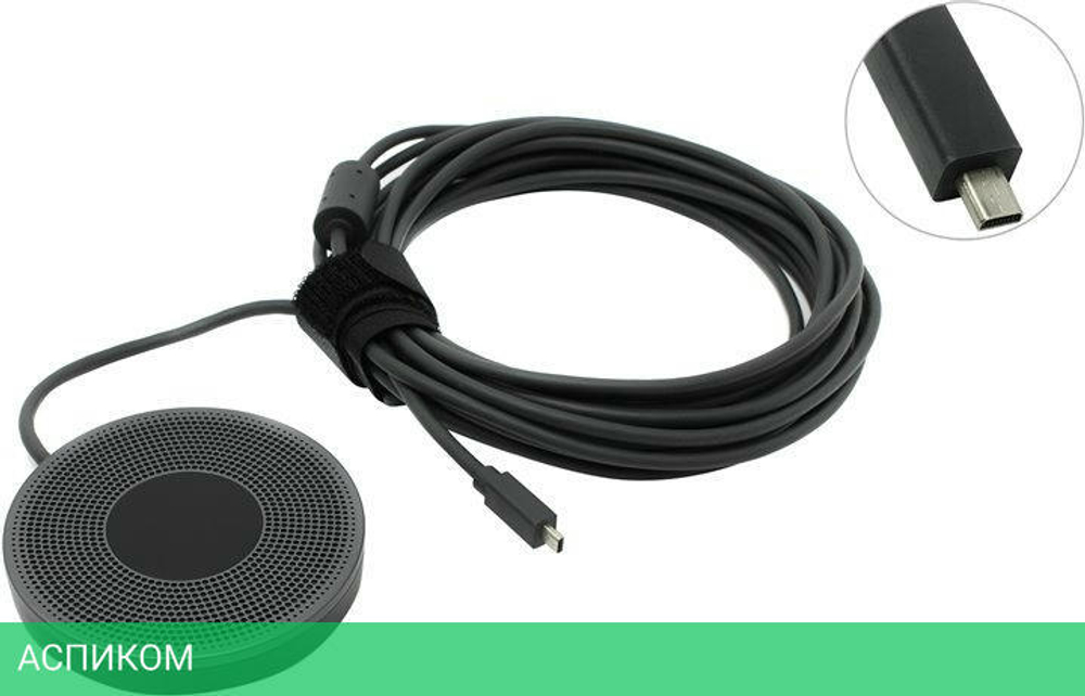Микрофон Logitech MeetUp черный (989-000405)