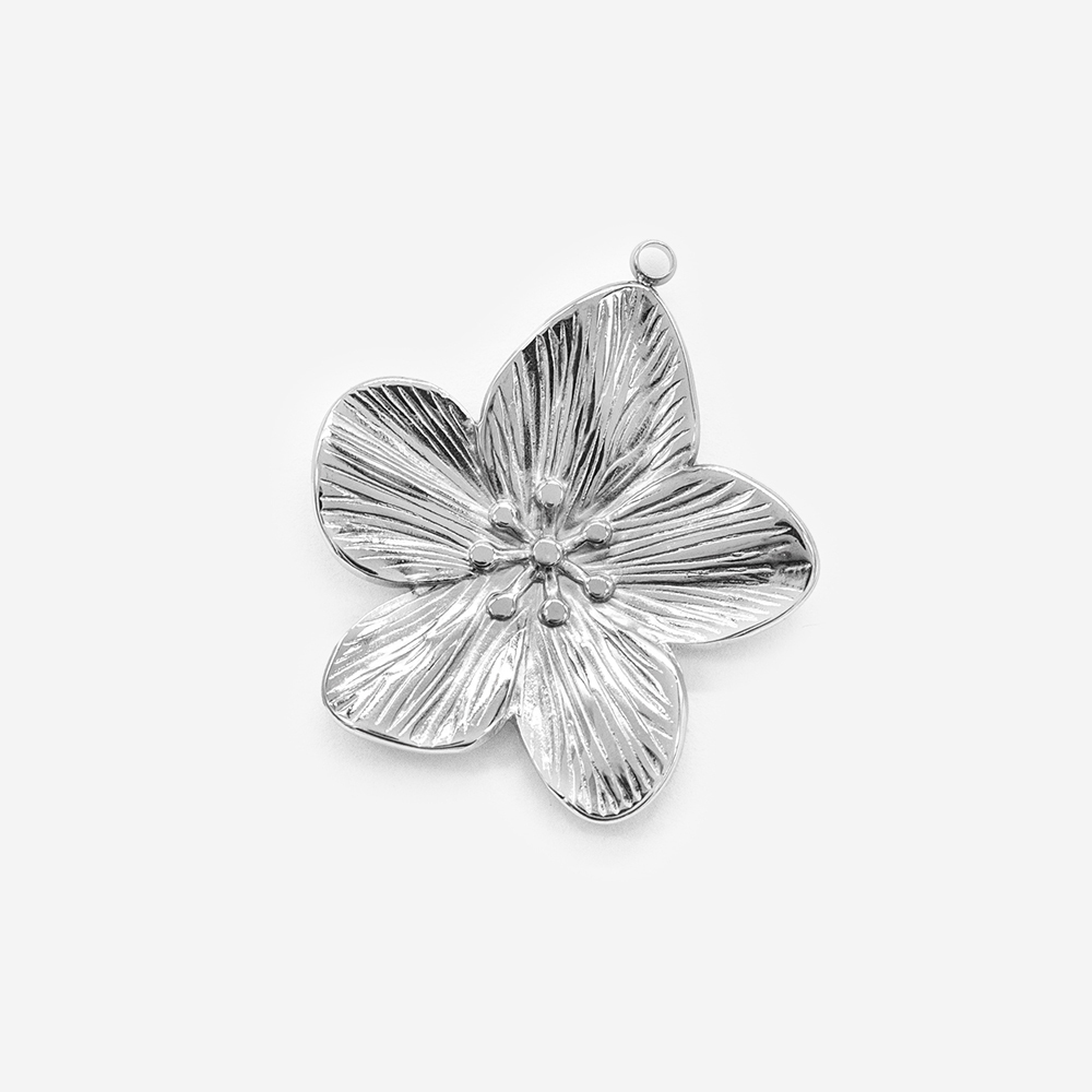 p3531 Подвеска "Цветок" 35*31мм, нерж. сталь