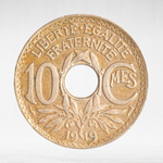 France, 10 Centimes 1919, VF