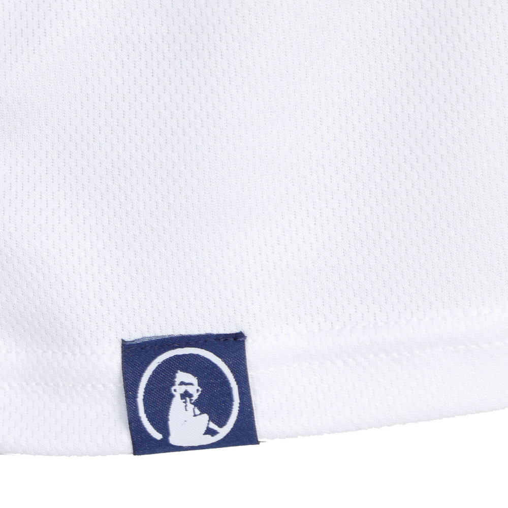 Мужское теннисное поло Quiet Please Retro Stripe Tournament Polo Men - White