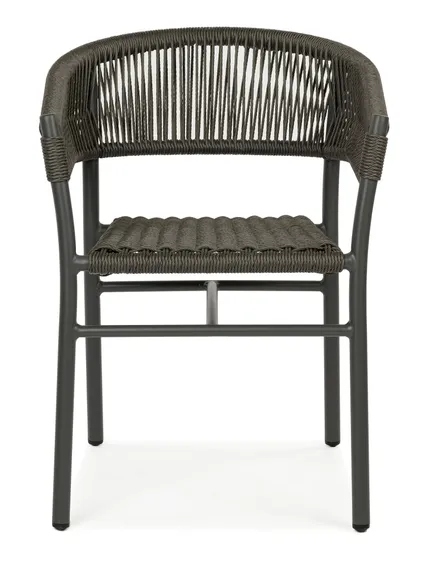 Плетеный стул Dodi, алюминий, ротанг