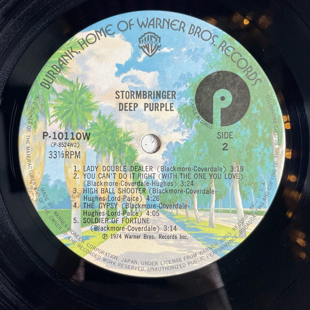 Винтажная виниловая пластинка LP Deep Purple Stormbringer (Japan 1976) (No Obi) Soldier Of Fortune