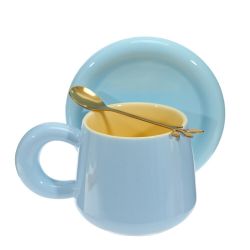 GAEM Кружка с блюдцем и ложкой, 300 мл, L16 W13 H10 см, 4в.