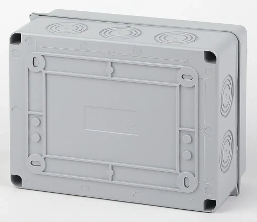 Щит распределительный навесной ЭРА КМПн-8 пластиковый уличный на 8 модулей / Щиток квартирный с дверцей IP65, 201х155х90 мм, серый