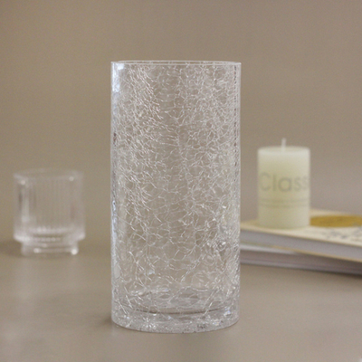 Ваза стеклянная «Паутинка» 10*20см