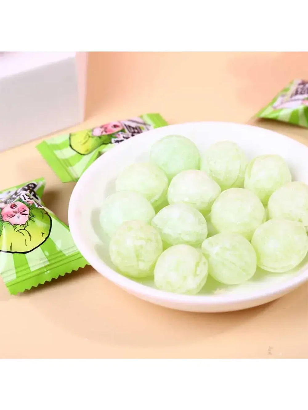 Супер кислые леденцы со вкусом Лайма 65 г * 2 шт