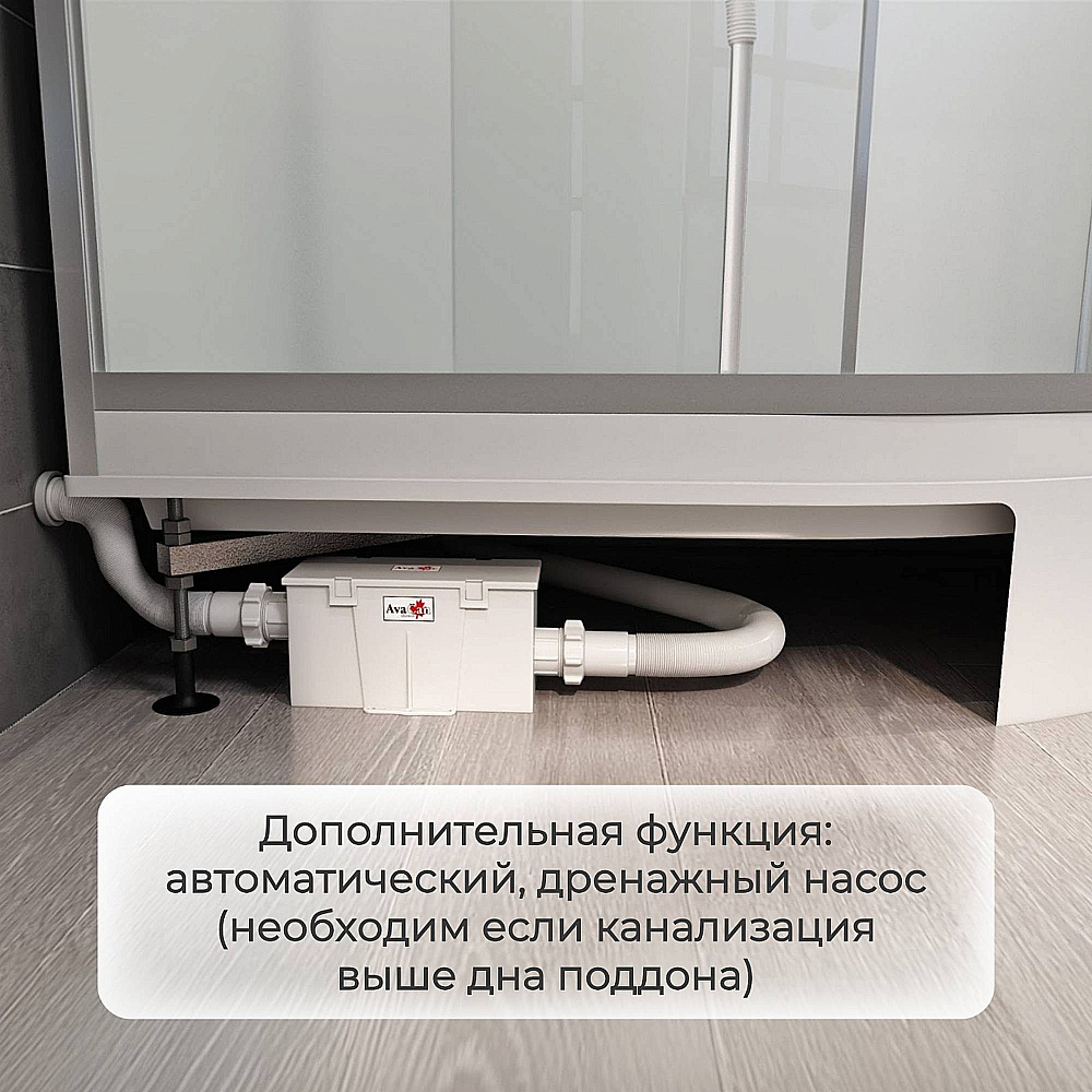 Душевая кабина AvaCan CK Серия CK2912LED 120х90 с гидромассажем, с подсветкой