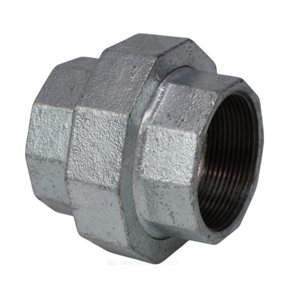 Соединитель прямой американка чугун оц Ду 20 (3/4") ВР/ВР Fittex PLUS