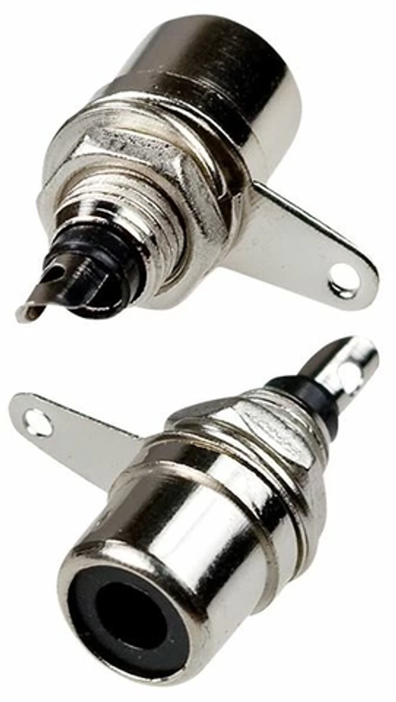 Разъем RCA "гн" металл на корпус, черный/красный/белый