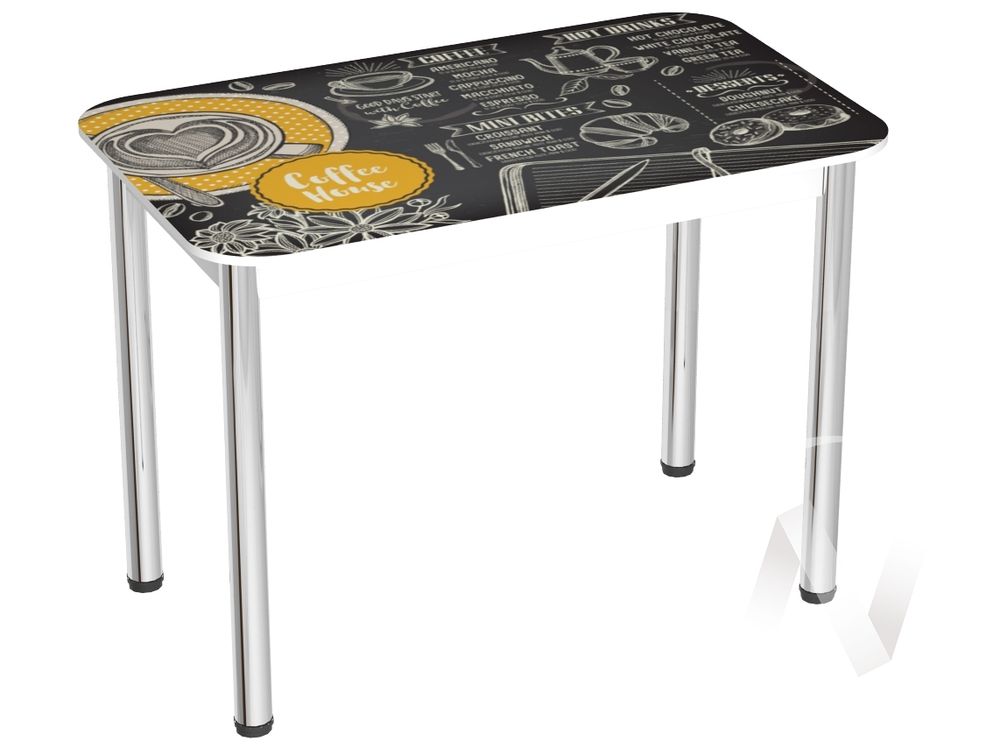 Стол обеденный прямоугольник ОРАНЖЕВЫЙ (1000*600) ДА ВВР