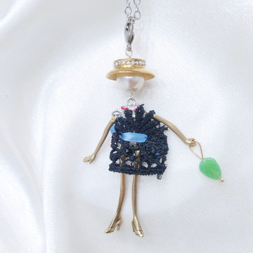 "Мадлен 5" подвеска в бронзовом покрытии из коллекции "Мадлен" от Jenavi  с замком карабин