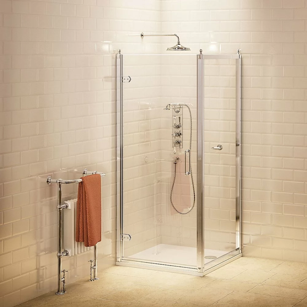 Душевой уголок Burlington C21/C14 90x90 стекло прозрачное/профиль хром