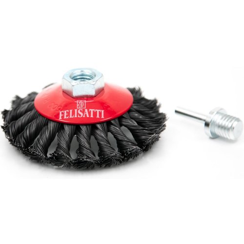 Щетка FELISATTI конусная плетеная для УШМ 0107.5.0.00