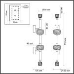 Бра Odeon Light 5426/34WL KLIFF