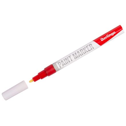 Маркер-краска, 2мм, красная, нитро-основа, Berlingo Uniline PA200
