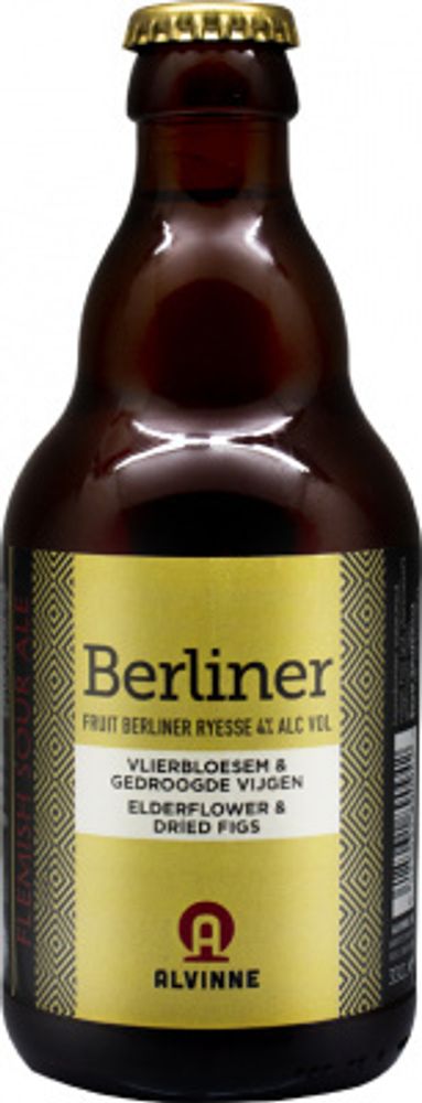 Пиво Альвин Берлинер Элдефлоувер Фиг / Alvinne Berliner Elderflower Fig 0.33л - 1шт