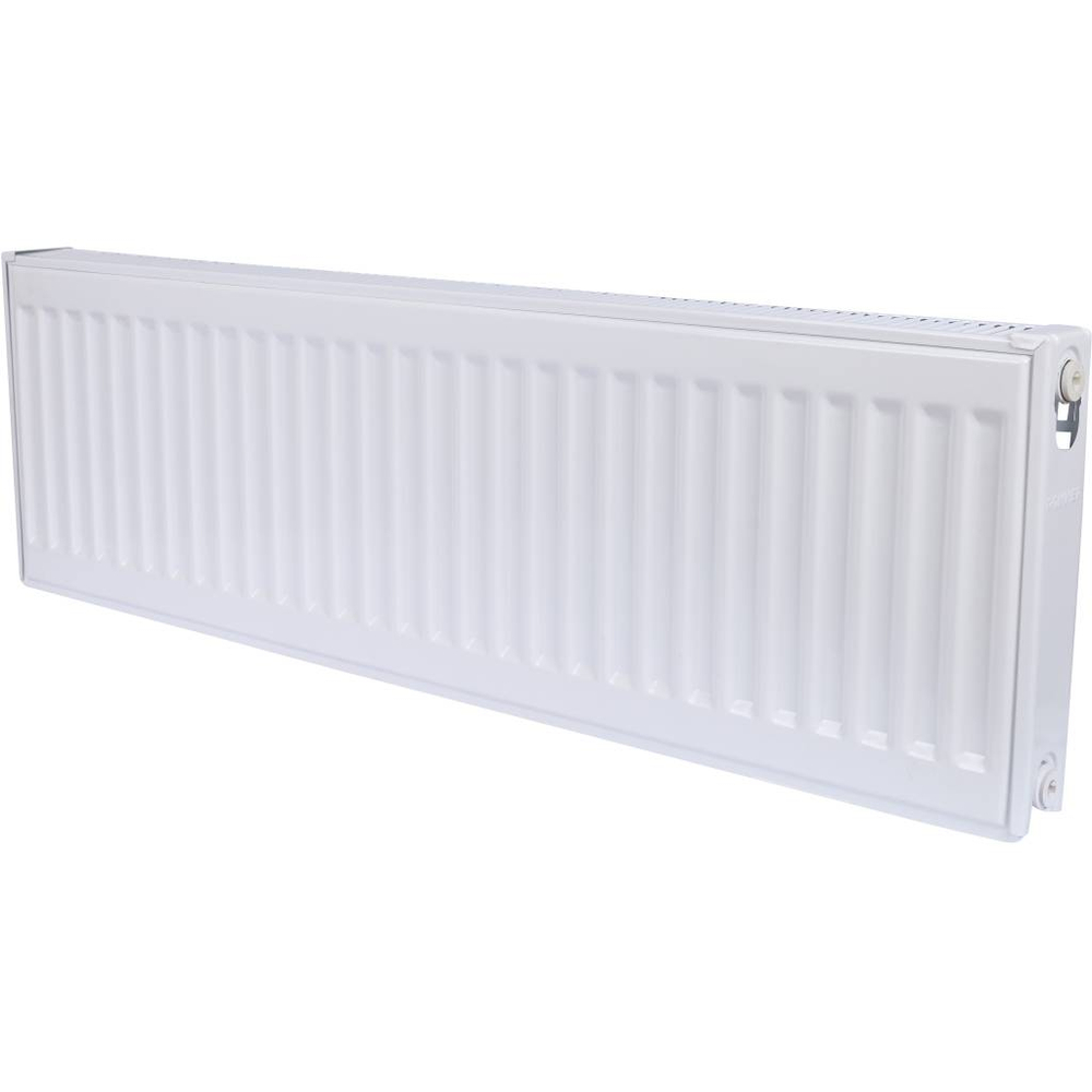 Радиатор панельный профильный ROMMER Ventil тип 11 - 300x1000 мм (подключение нижнее, цвет белый)