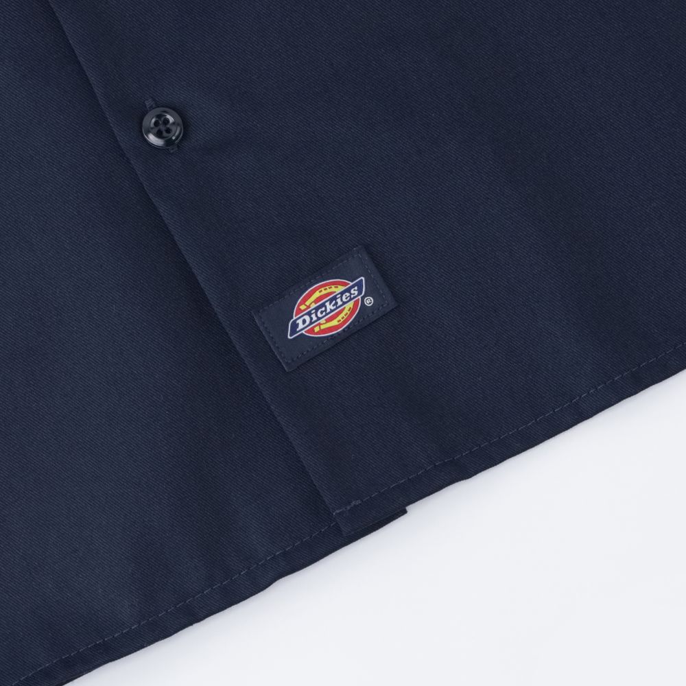 Рубашка Dickies Long Sleeve Work Shirt (dark navy)