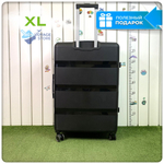 Большой чемодан  Mironpan 95, Черный, с расширителем