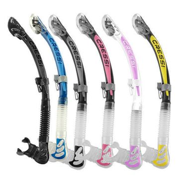 Трубка Cressi Alfa Dry серо-розовая