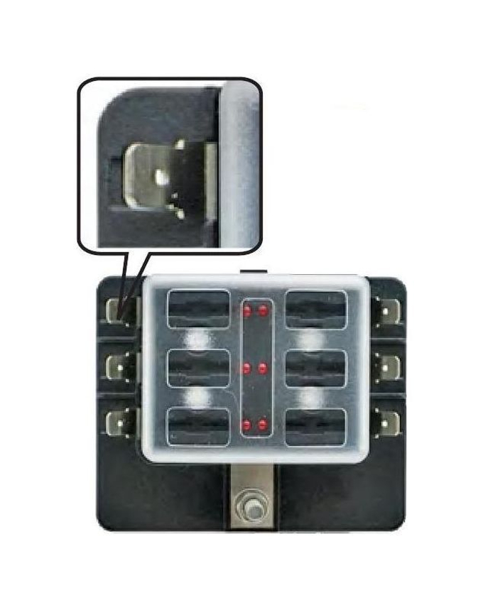 Блок на 6 предохранителей с индикацией исправности предохранителя, Marine Rocket