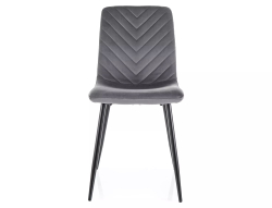 Стул SIGNAL DAREN Velvet Bluvel 14 серый/черный