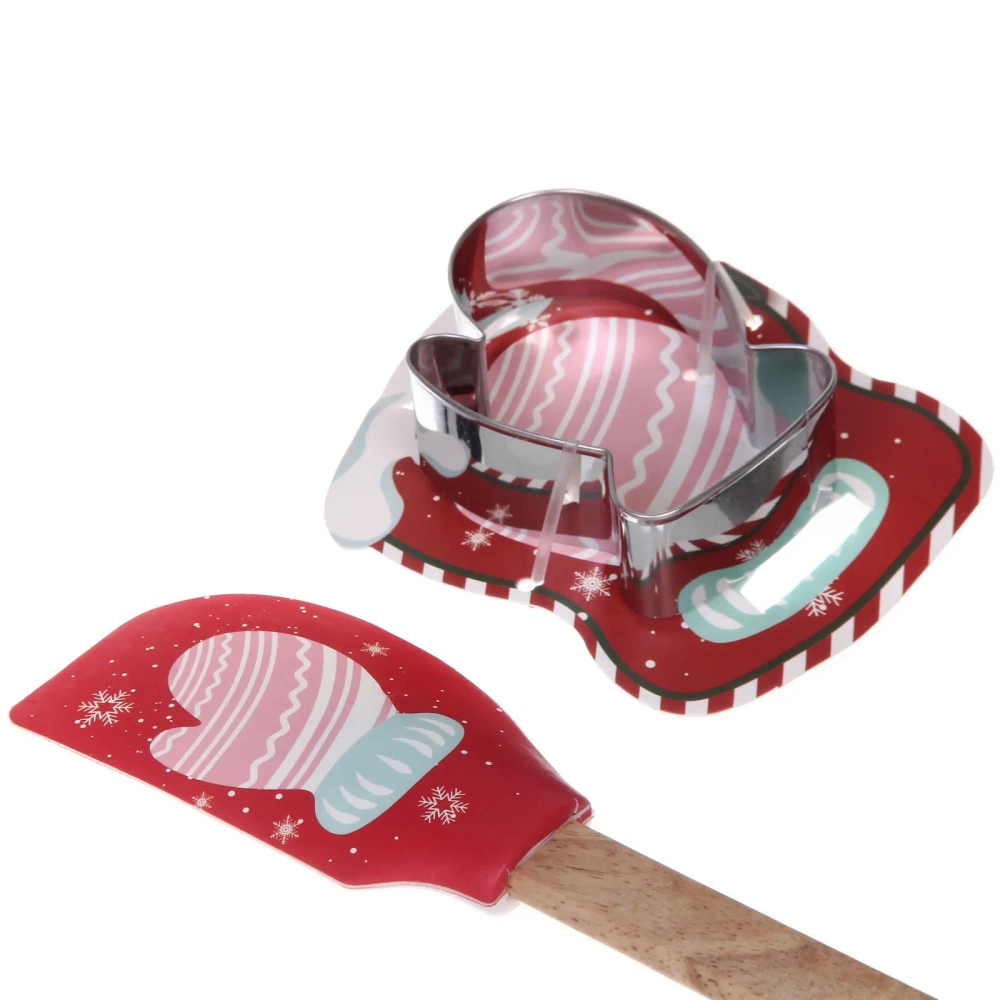 Лопатка силиконовая в наборе с формочкой «Варежка» 29,5*5,5см