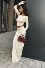 Костюм трикотажный с юбкой