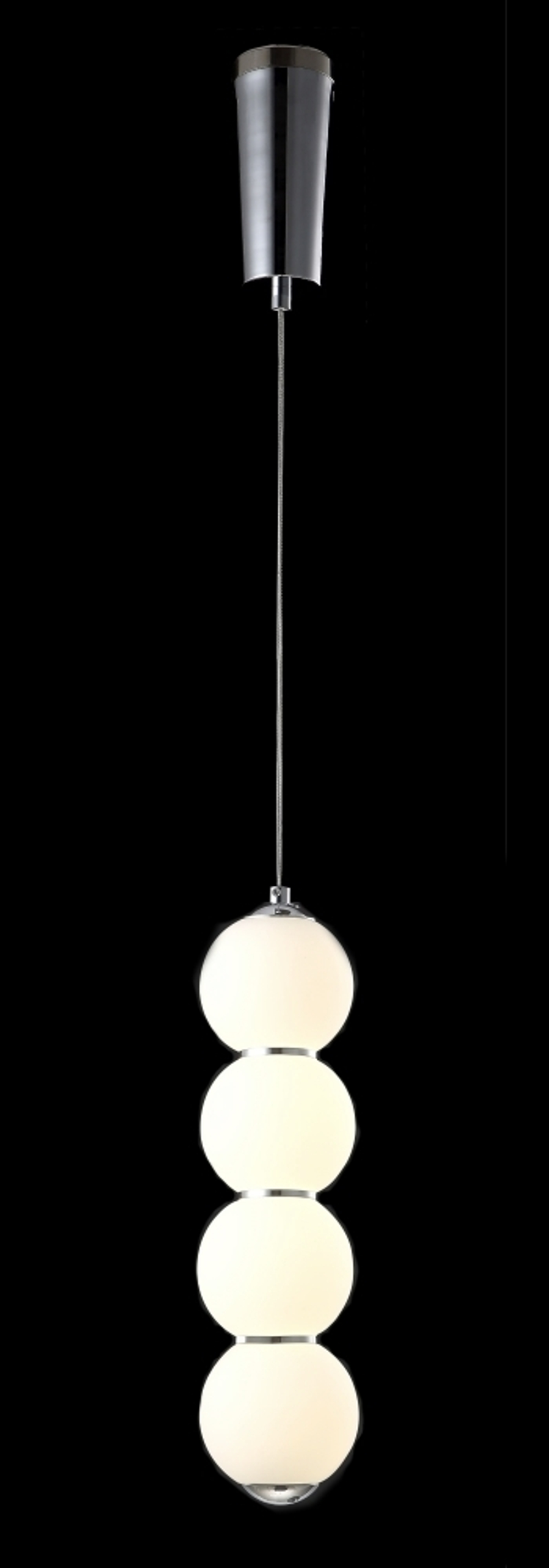 Подвесной светодиодный светильник Crystal Lux DESI SP4 CHROME/WHITE